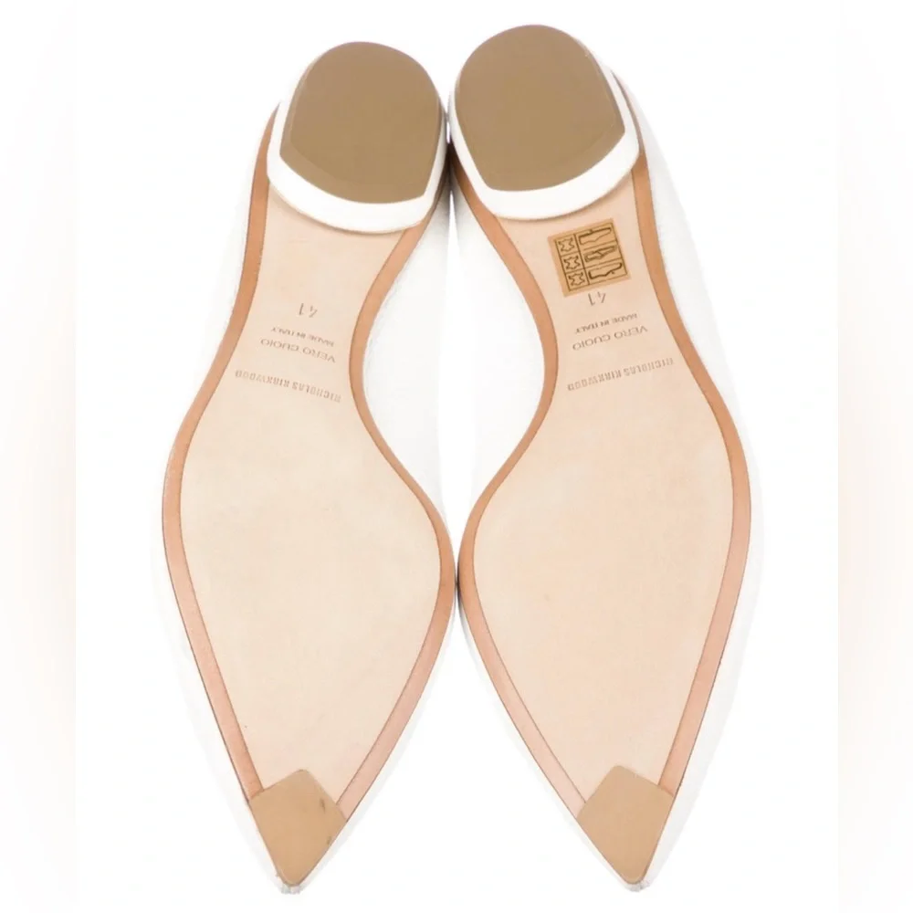 PRISTINE CONDITION BNIB Nicholas Kirkwood Beya White Loafers Leather Flats 41 11 - Picture 4 of 6